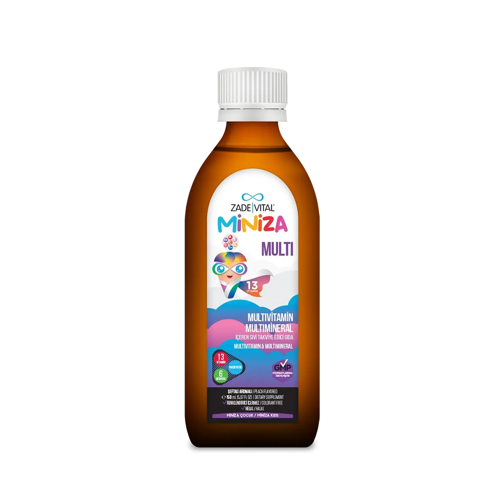 Zade Vital Miniza Multi Multivitamin - Sıvı Takviye Edici Gıda 150ml - görsel 2