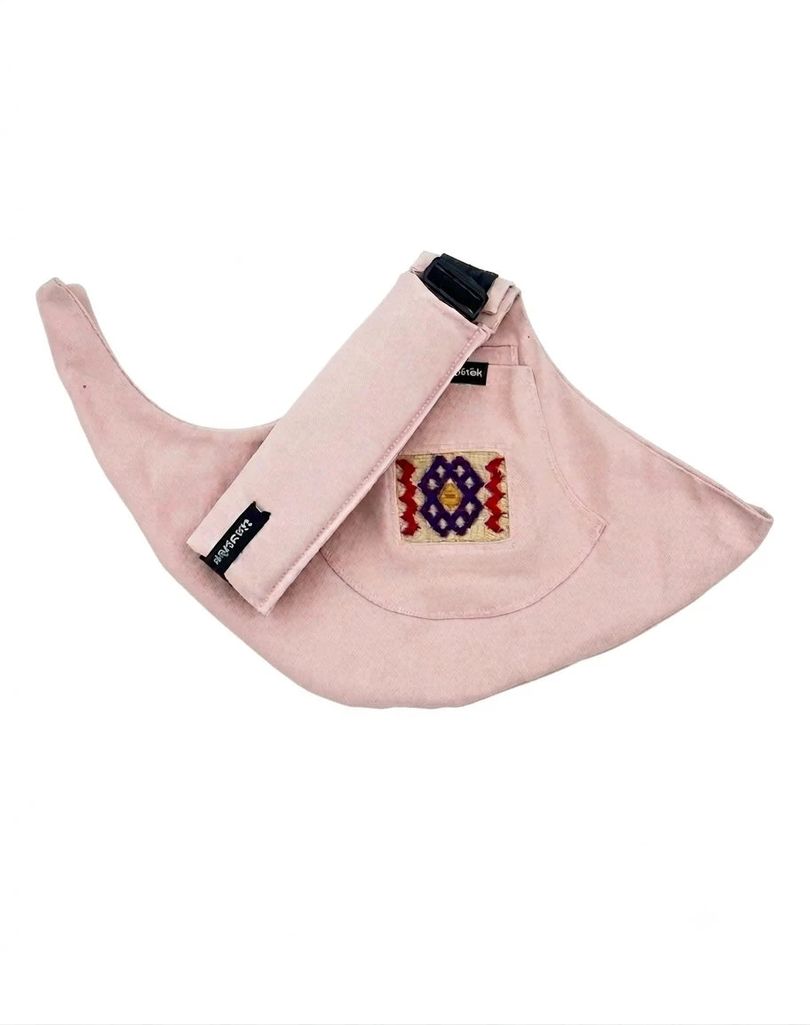 Pembe Helvacı Kilim tinytrek yan sling çocuk taşıyıcı