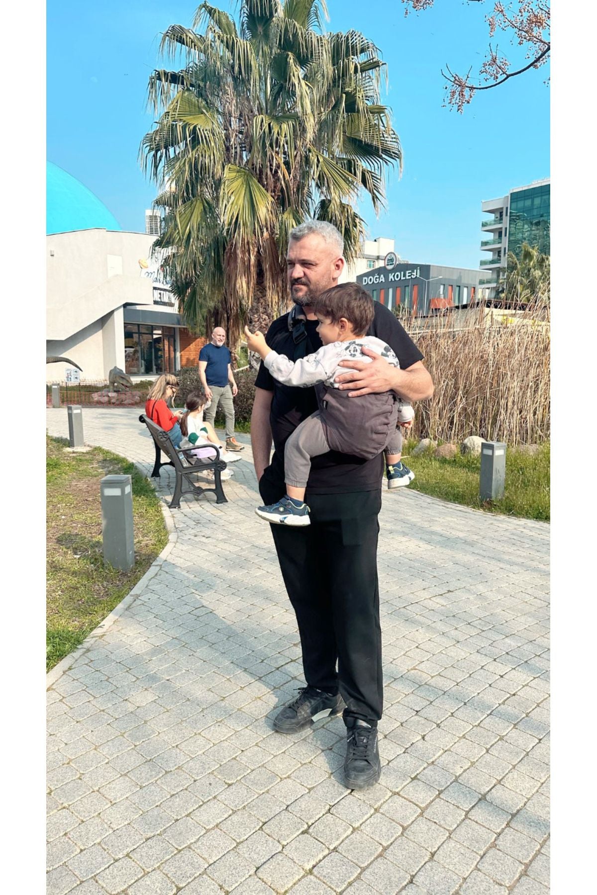 Koyu Gri tinytrek yan sling çocuk taşıyıcı - görsel 2