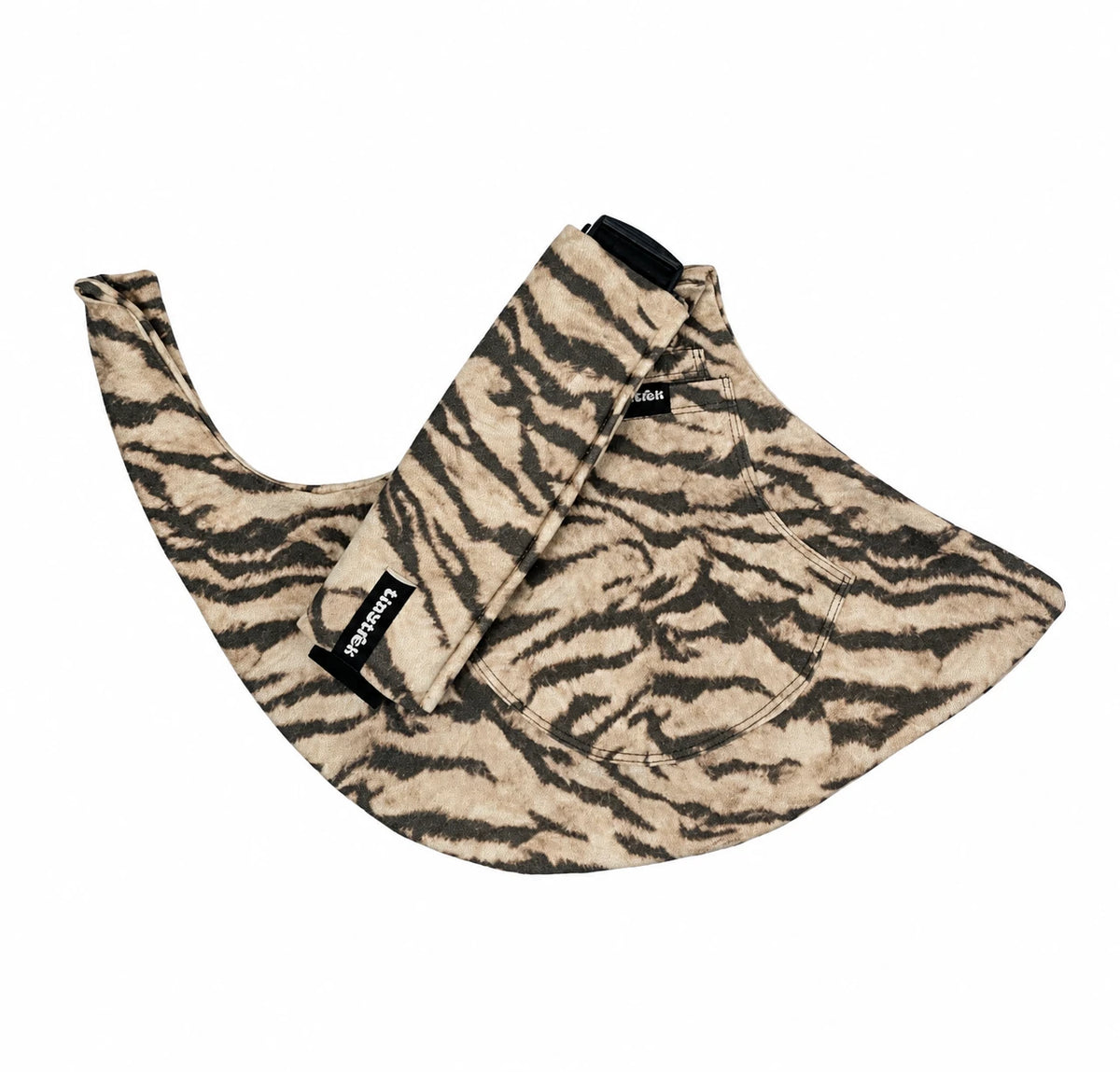 Kahve Zebra Desen tinytrek yan sling çocuk taşıyıcı