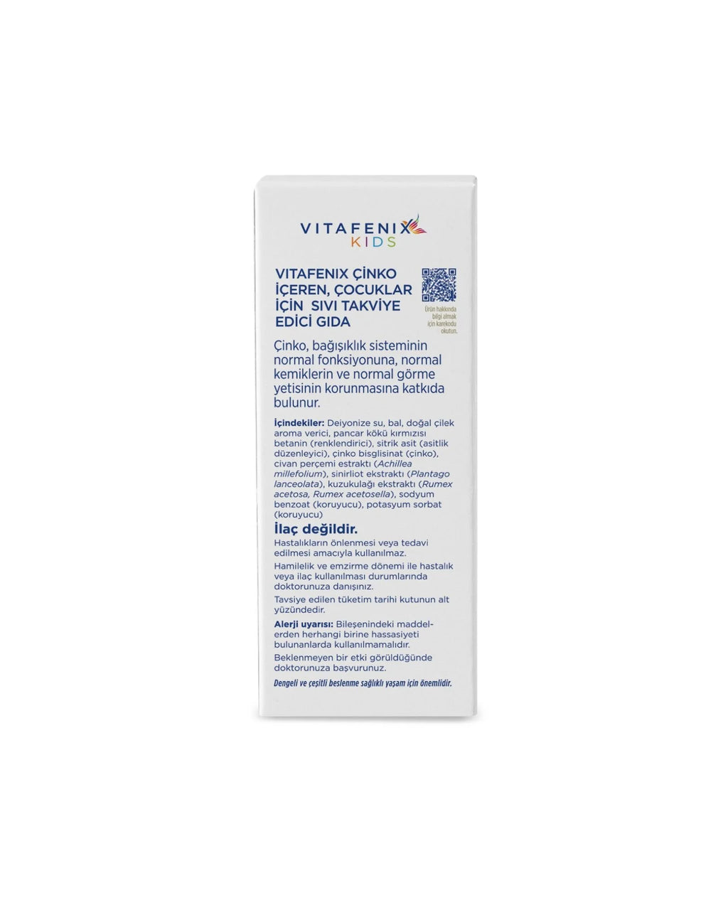 Vitafenix - Çocuklar İçin Çinko İçeren Sıvı Takviye Edici Gıda 150ml Cam Şişe (30 porsiyon) - görsel 2