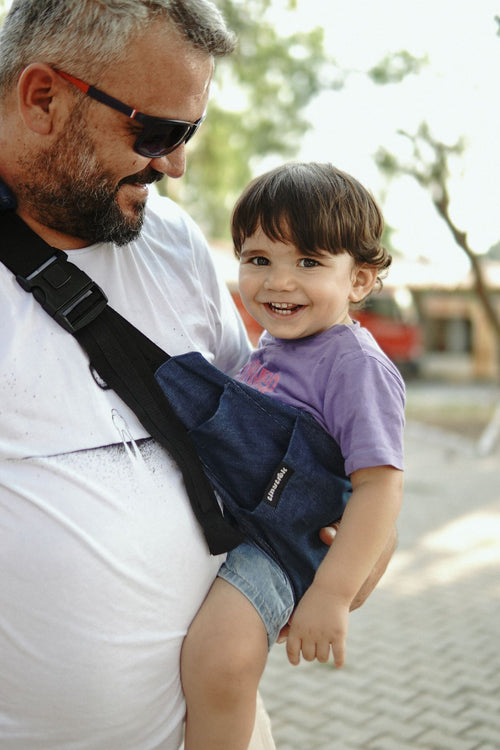 Denim tinytrek yan sling çocuk taşıyıcı