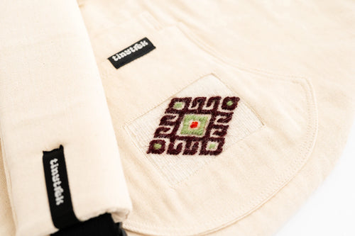 Bej Helvacı Kilim tinytrek yan sling çocuk taşıyıcı - görsel 2
