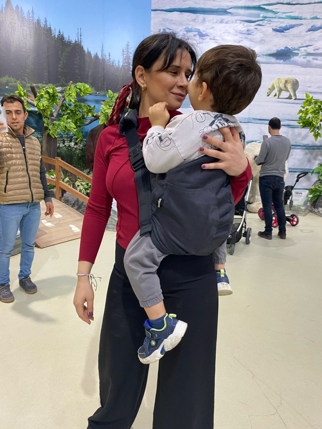 Antrasit tinytrek yan sling çocuk taşıyıcı - görsel 2