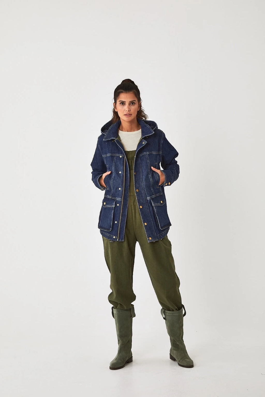 tinytrek x Lily Joy Heritage Denim Ceket - görsel 6