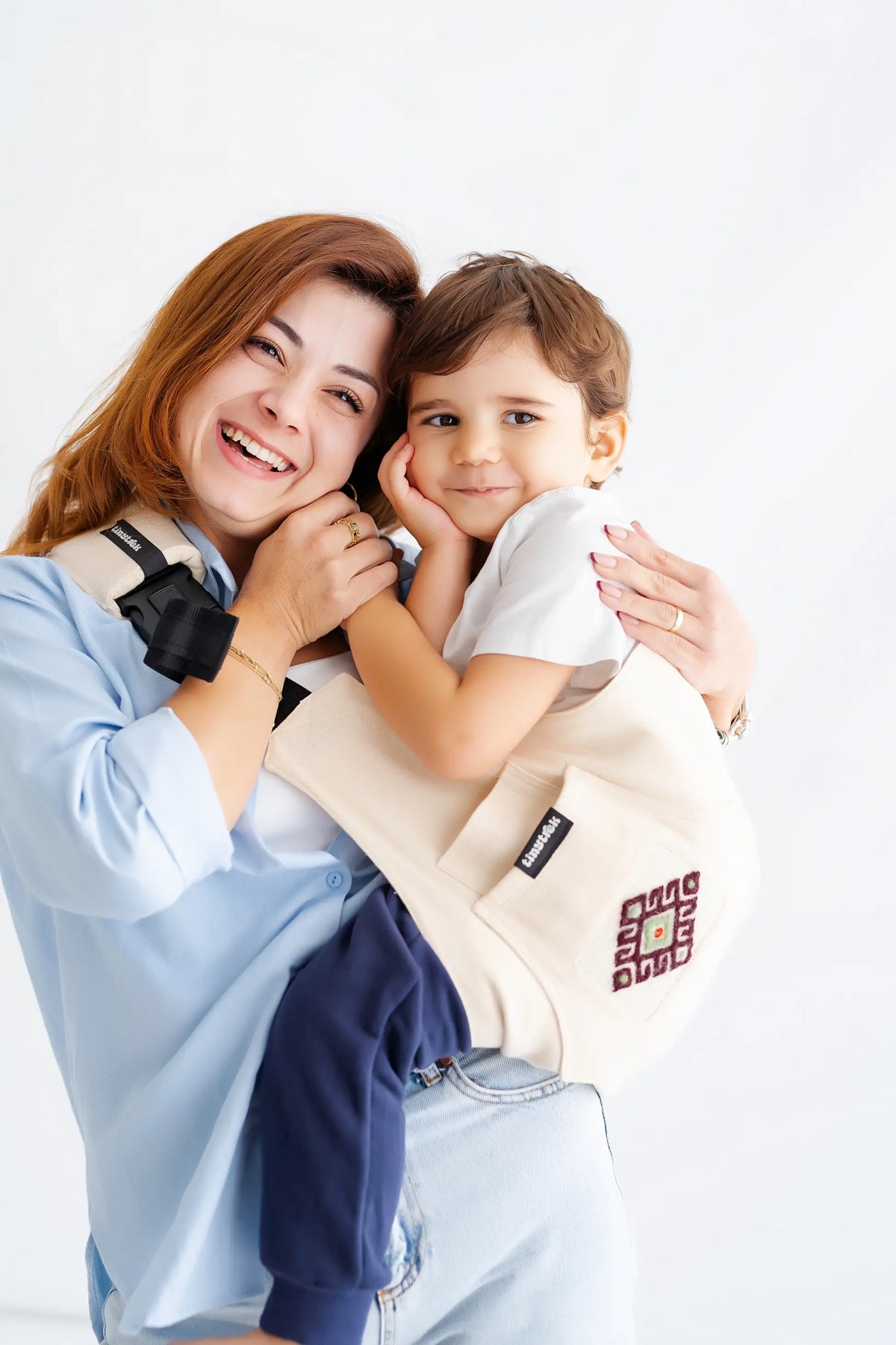 Bej Helvacı Kilim tinytrek yan sling çocuk taşıyıcı - görsel 4
