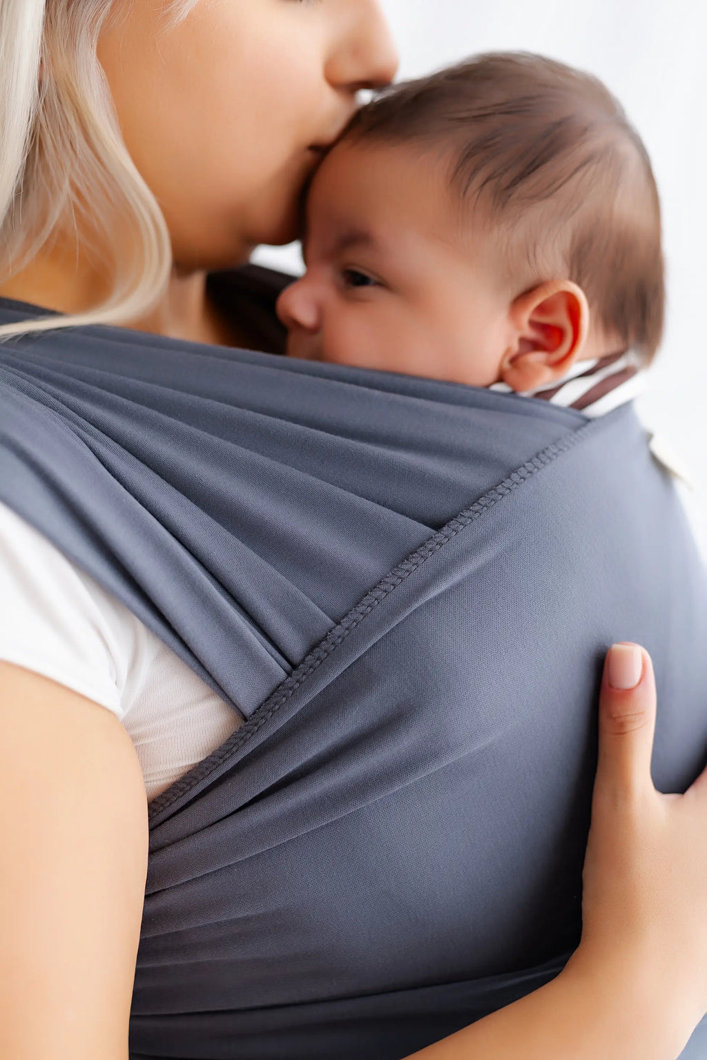 tinytrek Pamuklu Esnek Wrap Sling- Bebek Taşıma Şalı-Bebeklere Uygun Premium Kumaş - görsel 3
