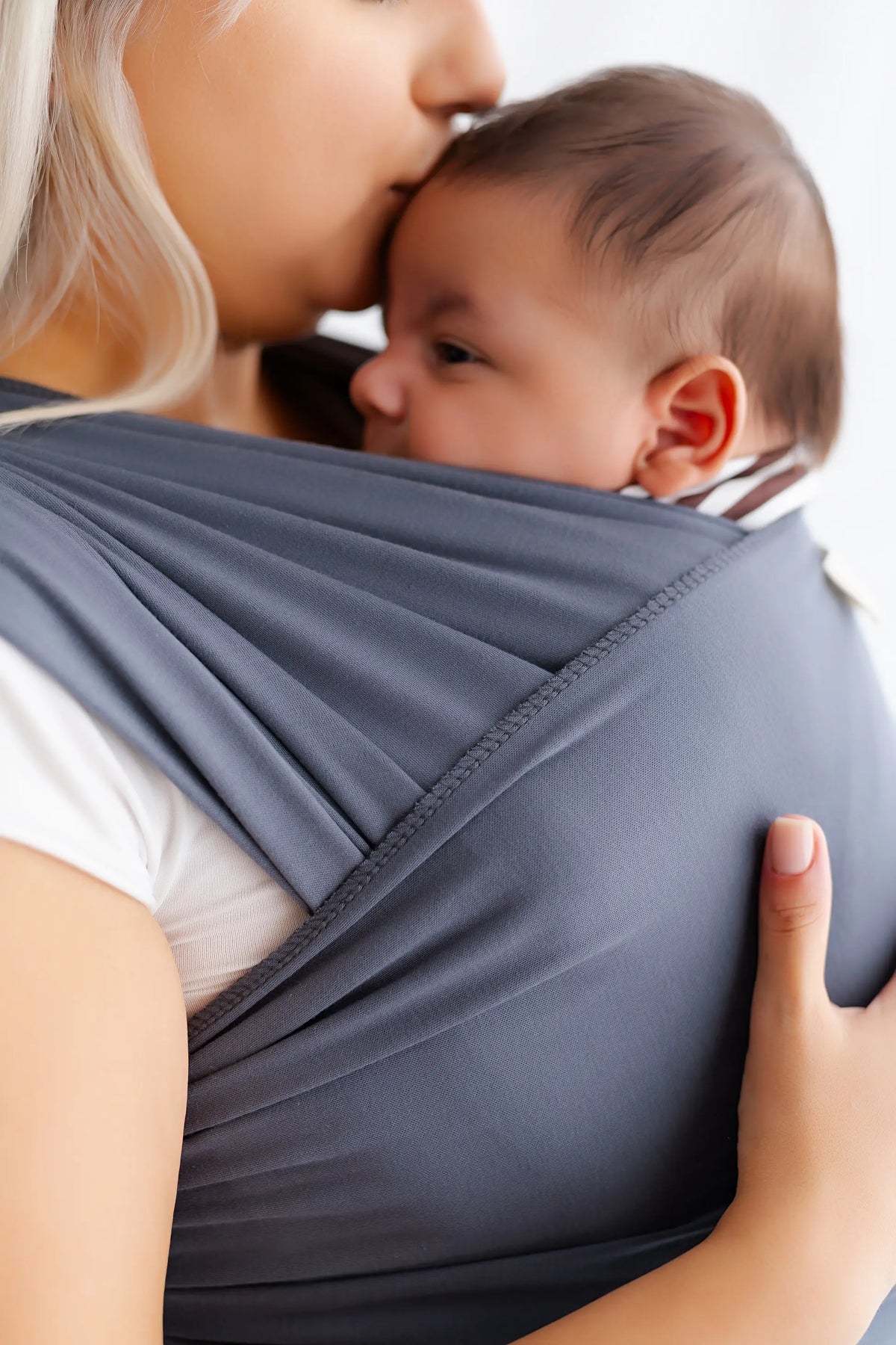 tinytrek Pamuklu Esnek Wrap Sling- Bebek Taşıma Şalı-Bebeklere Uygun Premium Kumaş - görsel 3