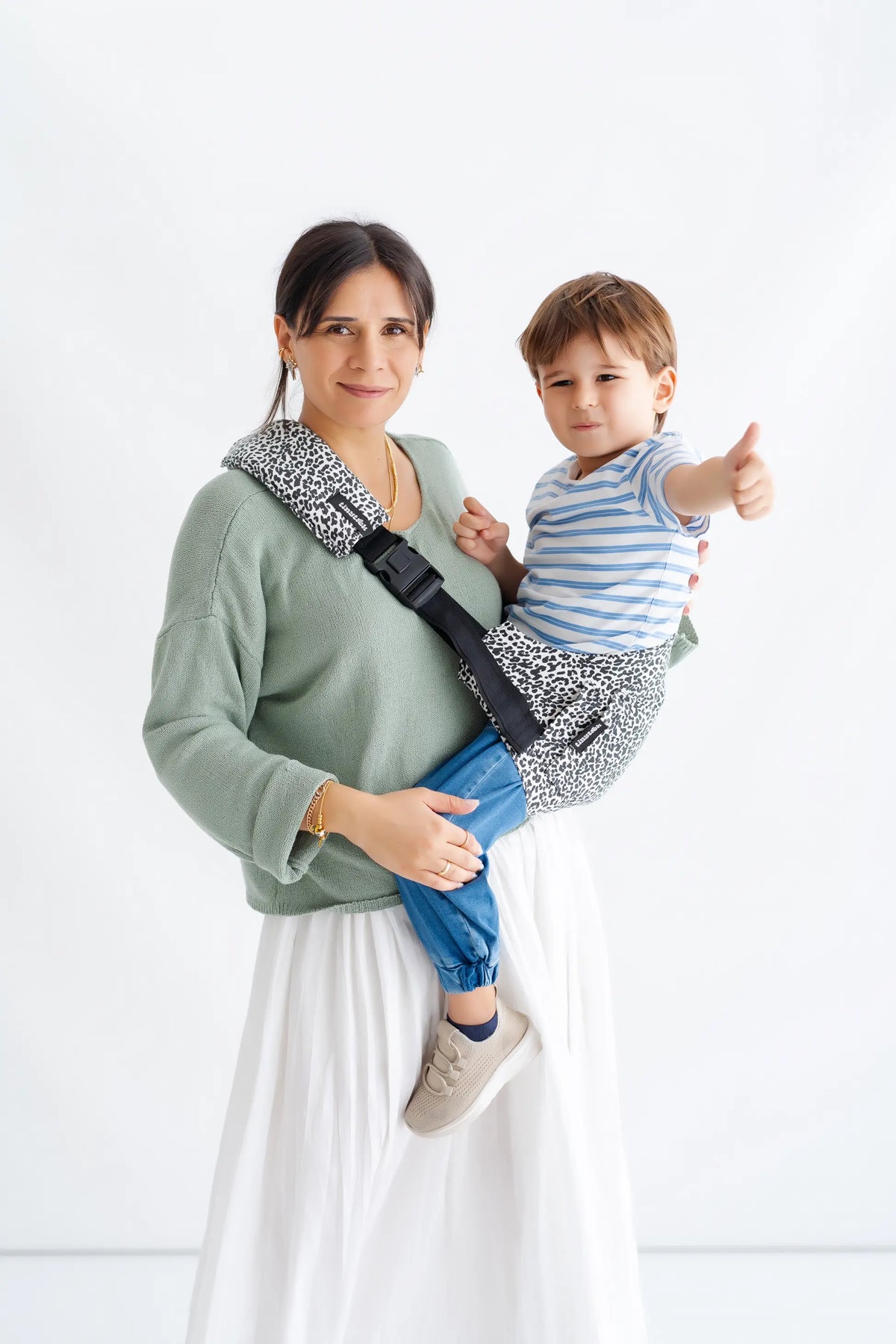 Siyah Leopar tinytrek yan sling çocuk taşıyıcı - görsel 5