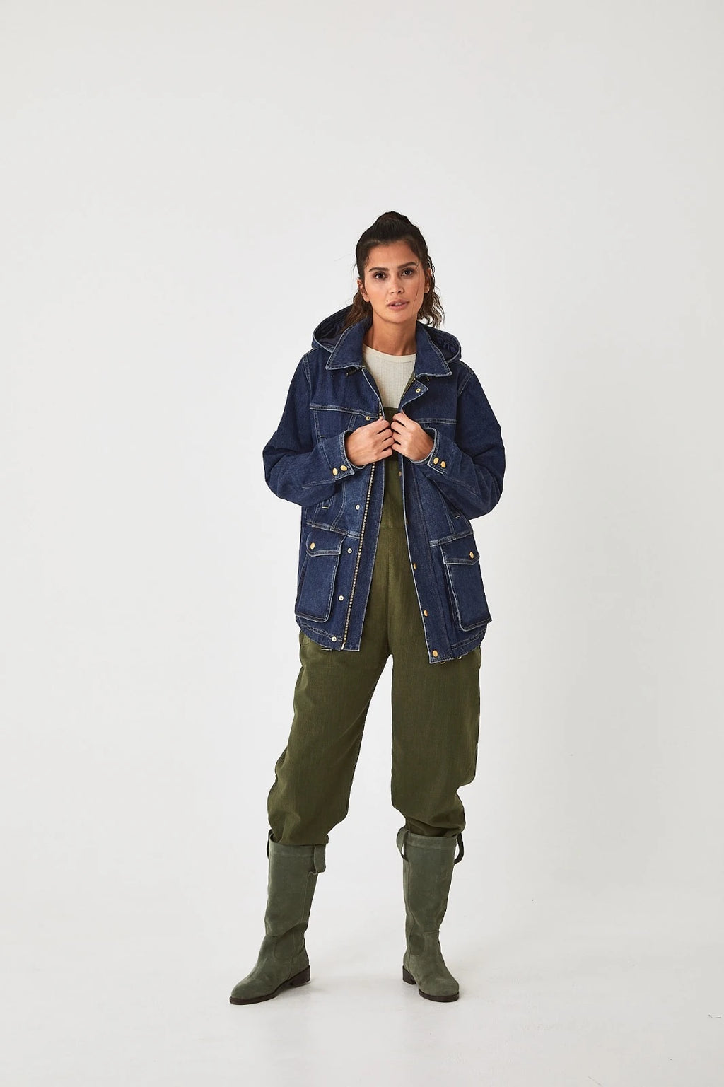 tinytrek x Lily Joy Heritage Denim Ceket - görsel 4