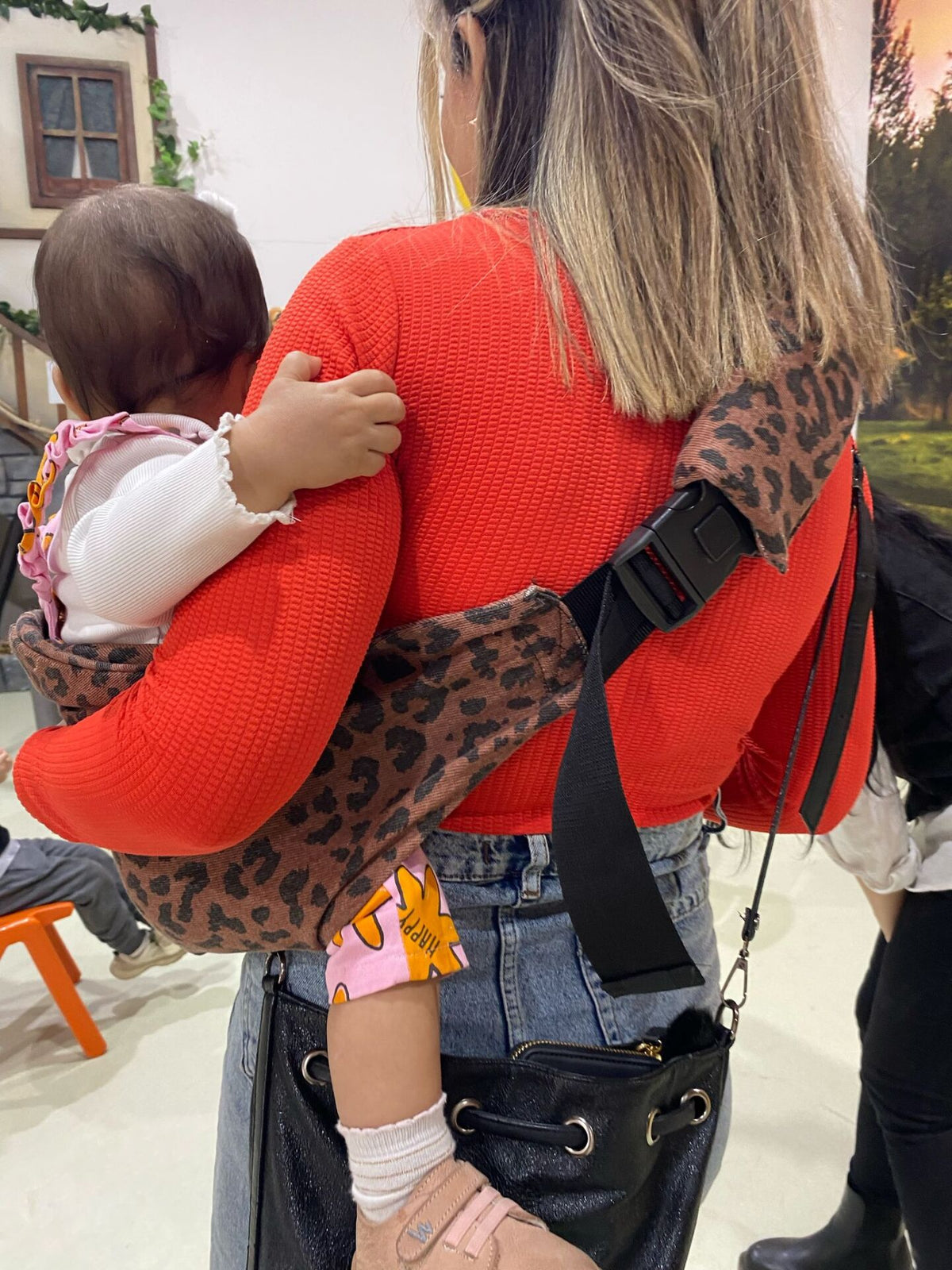 Kiremit Leopar tinytrek yan sling çocuk taşıyıcı