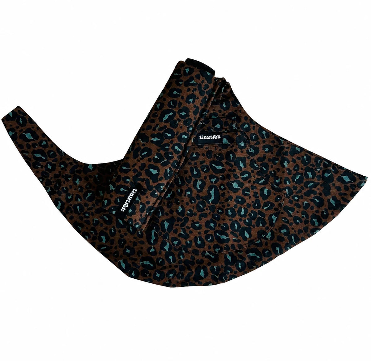 Kahverengi Leopar tinytrek yan sling çocuk taşıyıcı